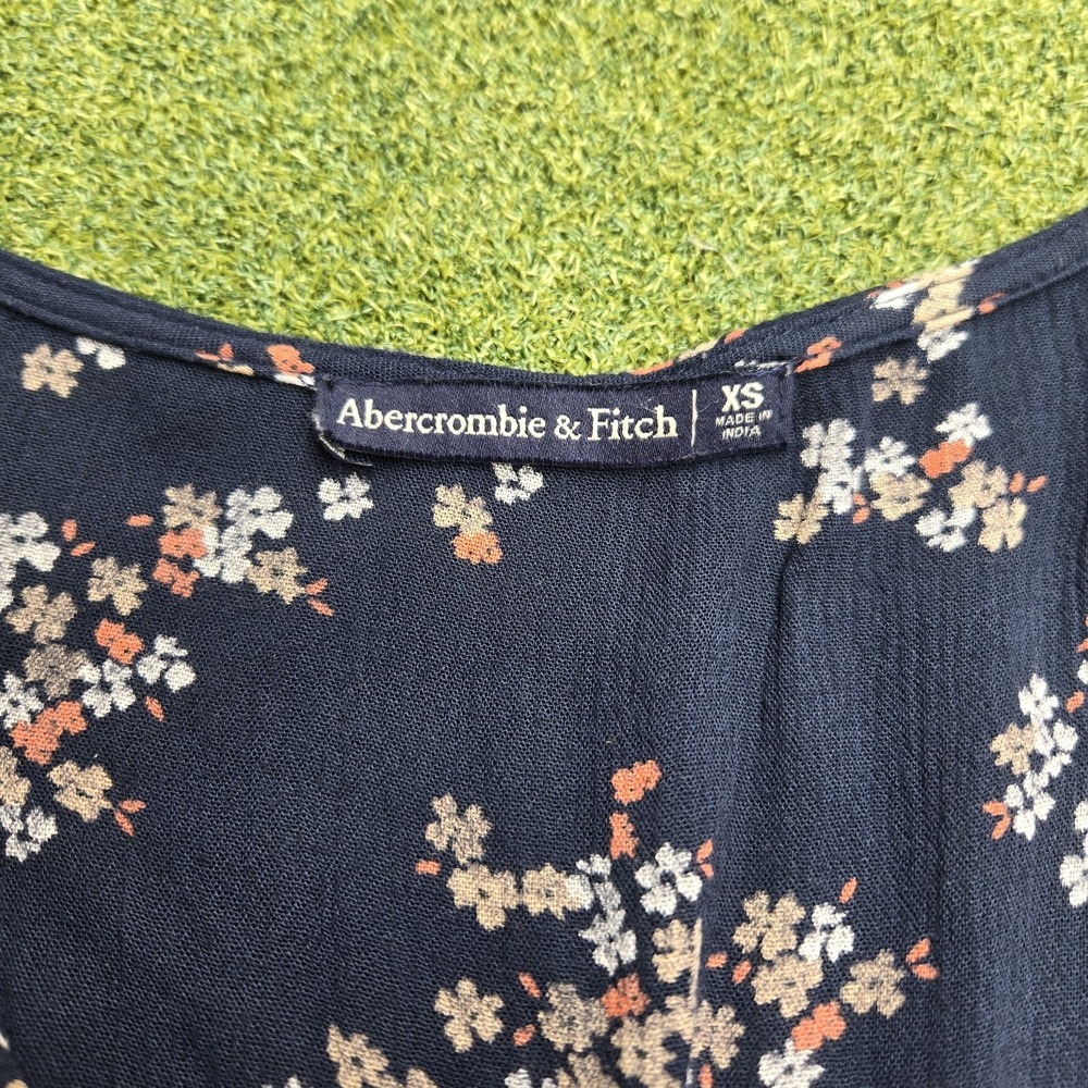Abercrombie & Fitch Women's Romper Floral Print Navy Blue Size XS - Picture 5 of 8